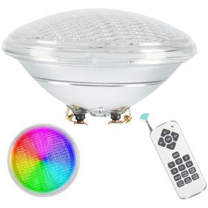 LEDMO 45W Lampe Piscine LED RGB, PAR56 &Eacute;tanche IP68, &Eacute;clairage avec t&eacute;l&eacute;commande,Projecteur Piscine Submersible Lumi&egrave;re 12V DC/AC [Classe &eacute;nerg&eacute;tique
