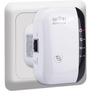 R&eacute;p&eacute;teur WiFi Puissant: 2.4GHz 300Mbps Amplificateur WiFi avec Port Ethernet, WiFi Extender Extenseur sans Fil Amplificateur de Signal du R&eacute;seau