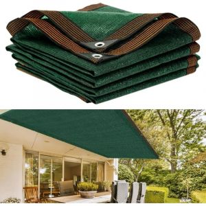 Filet d'ombrage à 96% pour Serre, Filet d'ombrage pour Plantes d'extérieur, pour Patio, Tissu d'ombrage, Filet d'ombrage Vert pour Jardin Filet Brise