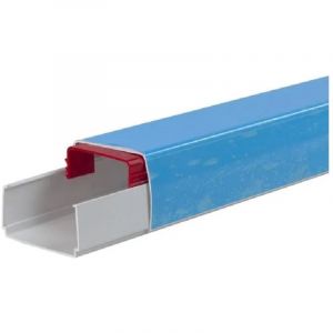 Mc Distribution - Lot 10 Goulottes optimal climatiseur - Longueur 2000 mm - Largeur 80 mm - Hauteur 60 mm blanc