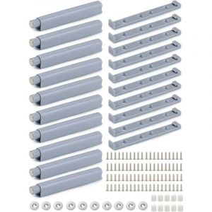 Amortisseur Porte Placard, Push to Open Gris Syst&egrave;me Push to Open avec Amortisseur, Amortisseur de Porte de Cuisine Amortisseur Porte Placard