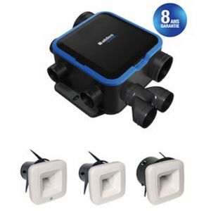 Kit Vmc Simple Flux Easyhome Hygro Compact Premium Moyenne Pression Mp Bdh 11033205 - Aldes