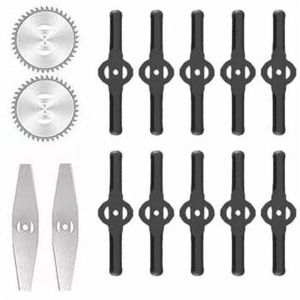 Vtizikl D&eacute;stockage Accessoires pour tondeuses &agrave; gazon Lames de d&eacute;sherbeur &eacute;lectrique Lames de scie Manche t&eacute;lescopique l&eacute;ger pour la coupe du gazon,