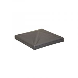 Couvre poteau chapeau carr&eacute; - Longueur 80mm Hauteur 23mm - Acier - &agrave; souder Deco Fer Forge