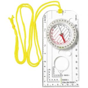 Boussole Randonn&eacute;e, Mini Boussole Militaire, avec Loupe et Graduation, &Eacute;tanche avec Marquage Lumineux Boussole Survie pour Lecture de la Carte