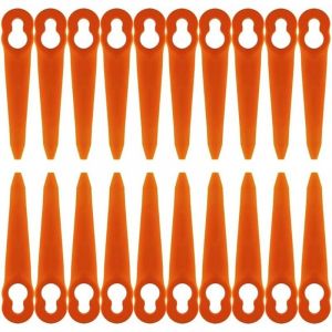 Lot de 100 Lames Compatible pour Coupe Bordure Stihl PolyCut 2-2 PolyCut 3-2, fsa 45 fsa 57 fse 52, Lames en Plastique pour Coupe Bordure Stihl sans