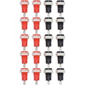 Borne de soudage en laiton de Type s&eacute;curit&eacute;, 10 paires, pour connecteur de fiche banane de 4mm, 1KV 32A