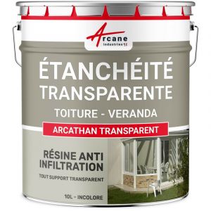 Arcane Industries - tanch&eacute;it&eacute; transparente, v&eacute;randa, tuile, verre, polycarbonate, peinture, r&eacute;sine - 10 l