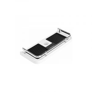 Sans Perçage étagère de Douche pour Rail de Douche, Réglable Tablette Barre de Douche, Organiseur de Salle de Bain pour Shampooing Pour 22-25mm Rail