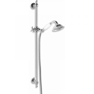 Novaservis Sets de douche - Colonne de douche Retro avec barre, douche à main, flexible et support, chrome KITRETRO,0