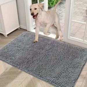 Paillasson pour pattes boueuses, absorbe l'humidit&eacute; et la salet&eacute;, tapis antid&eacute;rapant lavable, microfibre &agrave; s&eacute;chage rapide, paillasson d'entr&eacute;e pour