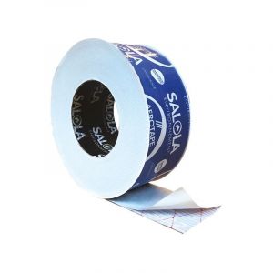 Salola - Bande adhésive pour pare-pluie. pare-vapeur et sous-toiture aerotape premium blue - 100 mm x 25 m - bleu et blanc