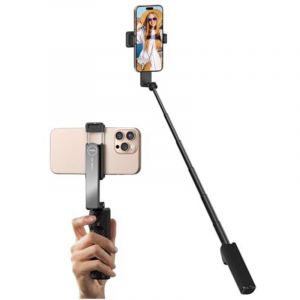 Nouvelle perche &agrave; selfie ultra-mini pour iPhone, perche &agrave; selfie portable t&eacute;lescopique en aluminium avec t&eacute;l&eacute;commande, perches &agrave; selfie compactes