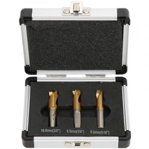 3Pcs Foret &agrave; D&eacute;pointer, HSS CO 6.5mm/8mm/10mm Foret Coupeur de Soudage par Points Ensemble Fraises &agrave; D&eacute;pointer pour Enlever les Joints de Soudure en