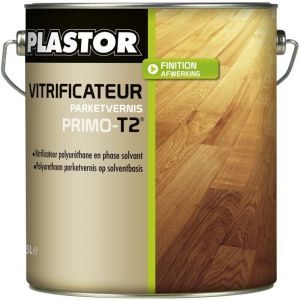 Plastor - vitrificateur polyur&eacute;thane Primo -T2- Extra mat - Aspect Brut Conditionnement: 5L