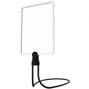 5X Loupe avec Lumière 50 LEDs, Rechargeable Loupe De Lecture Rectangulaire, Col De Cygne Flexible Loupe Eclairante Main Libre