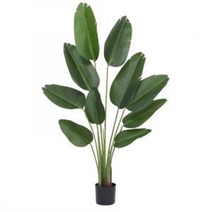 Plante artificielle oiseau du paradis toucher naturel 160cm