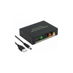 Yzmrbdqc - Convertisseur audio 4K hdmi - Extrayez l'audio numérique vers analogique - SPDIF/Toslink rca l/r - Adaptateur vidéo haute définition pour