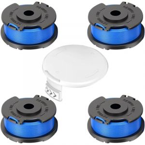 4 Pack Bobine Fil Coupe Bordure remplacements pour Ryobi One + AC14RL3A 18v 24v 40v Coupe Bordures, Bobine &oslash; 1,6mm, Longueur 20,11m (4 Bobine Fil