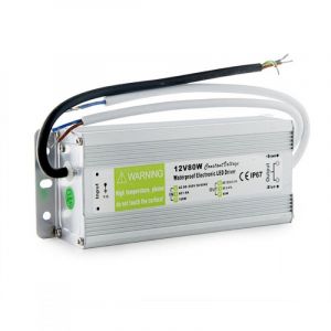 Greenice - Transformateur led 80W 230VAC/12VDC IP67