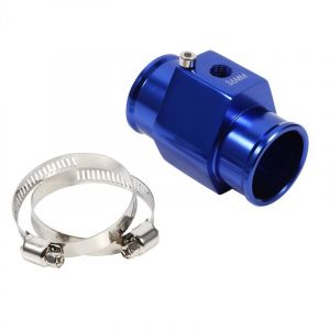 SUNXURY 36mm Capteur de Radiateur, Adaptateur de Sonde de Température de l'Eau Tuyau de Radiateur Universel en Alliage Aluminium Bleu