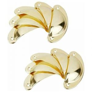 20 Poign&eacute;e de Coquille Vintage pour Tiroir Armoire Meuble Cuisine,Fer Incurv&eacute; Bouton de Porte de Placard Retro,Poign&eacute;e de Meubles Bouton en Fer (or)