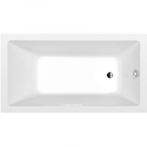 Polysan - Baignoire Rectangulaire noemi 160x80x39cm, Blanc