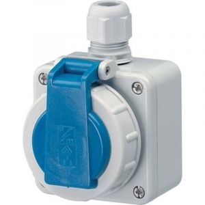 Mennekes - ap steckdose IP68 blau 16A 10863