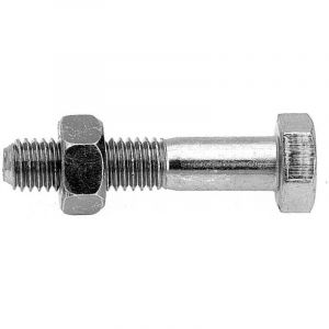 Boulon (vendu avec Ecrou) T&ecirc;te hexagonale TH M20X100 Classe 8.8 Acier zingu&eacute; NO LOGO-3 pi&egrave;ces