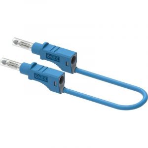 2211/600V-CD1-100BL Cordon de mesure banane m&acirc;le 100 cm bleu 1 pc(s) - Electro Pjp
