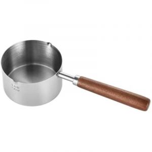 Mini casserole &agrave; sauce Marmite &agrave; chocolat, casserole &agrave; sauce en acier inoxydable avec bec verseur, mini casserole &agrave; beurre, caf&eacute;, lait, petite