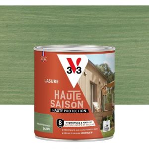 V33 Lasure V33 Haute saison 8 ans vert provence satin&eacute; 0.75 l