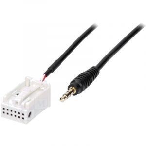 Cable Autoradio Adaptateur Aux Jack 3.5mm compatible avec Citroen Peugeot