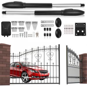 TolleTour Motorisation de portail battant Ouvre-porte portail coulissant jusqu'&agrave; 600kg Motorisation portail coulissant avec d&eacute;tecteurs infrarouges