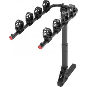 Mophorn - Porte-vélos pour 4 vélos, support d'attelage, capacité de 150 lb, conception inclinable et pliable, boulon en u et sangle anti-oscillation,
