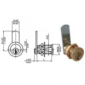 Cylindre de levier de 16 mm 2151 Meroni