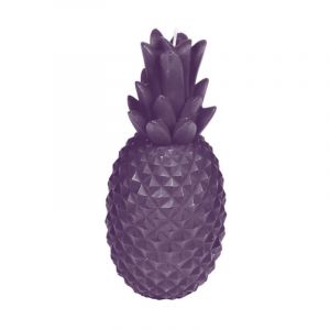 Bougie D&eacute;co 'Ananas Tropical' 20cm Violet