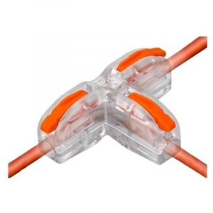 16PCS Borne Connexion Electrique Type T Connecteur de Fil Compact, Conducteur Compact Fil Connecteurs Ressort Bornier Connexion Electrique