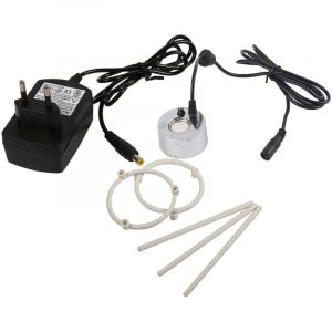 SJLERST Brumisateur &agrave; ultrasons brumisateur fontaine d'eau &eacute;tang atomiseur humidificateur d'air avec adaptateur prise ue 100-240V