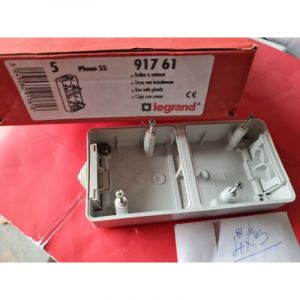 2 Bo&icirc;tier double saillie LEGRAND 917 61 - PLEXO 55 &eacute;tanche , 91761