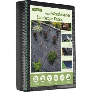 Aiperq - jamais utilis&eacute;] Toile de Paillage 1,2x15M 4x50FT - Geotextile de Paillage Contre Les Mauvais Herbes en 100g/m&sup2; Fibres de Polypropyl&egrave;ne