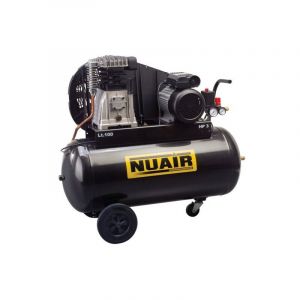 Nu Air - Nuair - Compresseur pro entrainé par courroie 100 Litres 3 Cv 10 bars 23 m3 /h - B3800B/100CT3