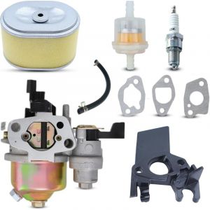 GX160 Carburateur pour Honda GX160 GX200 GX168 GX140 GX120 5,5 CV 6,5 CV Tondeuse &agrave; Gazon Moteur Pi&egrave;ces de Rechange avec Tuyau d'Huile Bougie