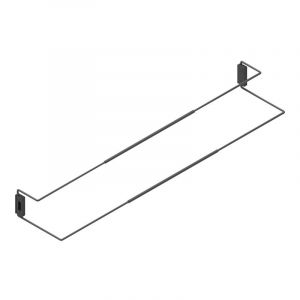 Range chaussures extensible montage latéral pour dressing - Décor : Anthracite - Hauteur : 90 mm - Largeur maxi : 960 mm - Largeur mini : 620 mm