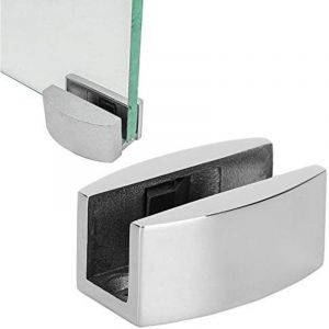 50x23mm Guide Porte Coulissante en Verre, But&eacute;e Oscillation de Guide de Rouleau de Plancher de Porte Acier Inoxydable pour les Portes Coulissantes en