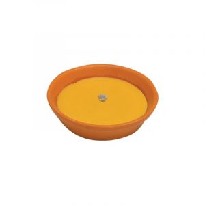 Tuttacasa - Bol en faience citronnelle me'che coupe-vent 11 cm bougies anti-moustiques a' la citronnelle