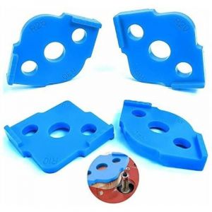 Lot de 4 Gabarit pour Defonceuse a Bois Sur Table, R5 - R40 Gabarit Plan de Decoupe Travail Accessoires de Routage de Rayon D'angle, Gabarit Dguide