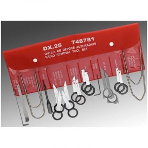 Facom - Kit de 20 outils de d&eacute;pose autoradio - DX.25PB