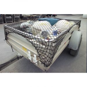 Filet de s&eacute;curit&eacute; pour remorque - maille 10 cm - 150 x 200 cm - extensible &agrave; 250 x 310 cm - 14 crochets de fixation Westfalia