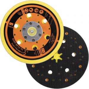 Plateau de support auto-agrippant de 15 cm (6 pouces) avec 48 trous pour ponceuse/polisseuse pneumatique, filetage 5/16"-24, vitesse maximale 13 000